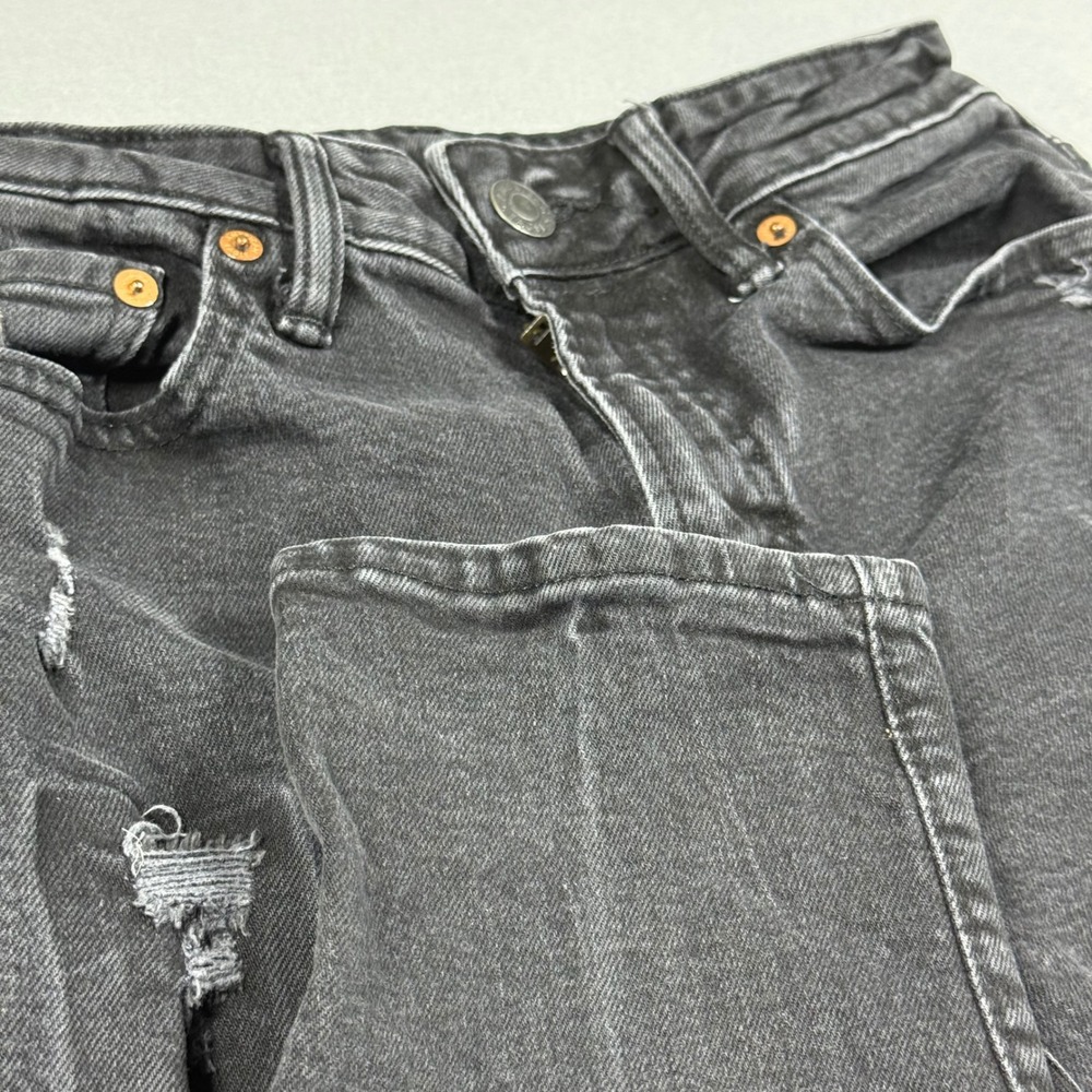 American Eagle Airflex+ Skinny Distressed Black Jeans Mens 29x32